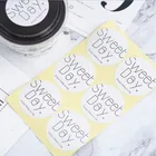 60 наклеек для упаковки тортов, пудингов