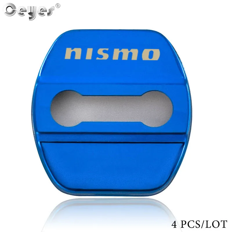 blue Ceyes наклейки для авто Стайлинг эмблемы чехол для Nissan Nismo Qashqai Skyline Juke X-прицеп аксессуары автостайлинг 4 шт./партия - Название цвета: blue