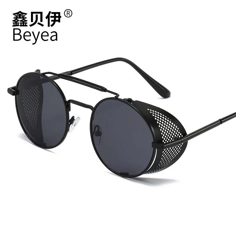 

New Sunglasses Steampunk Fashion Stylish Sunglasses round Retro Sunglasses Cycling Bicycle Women