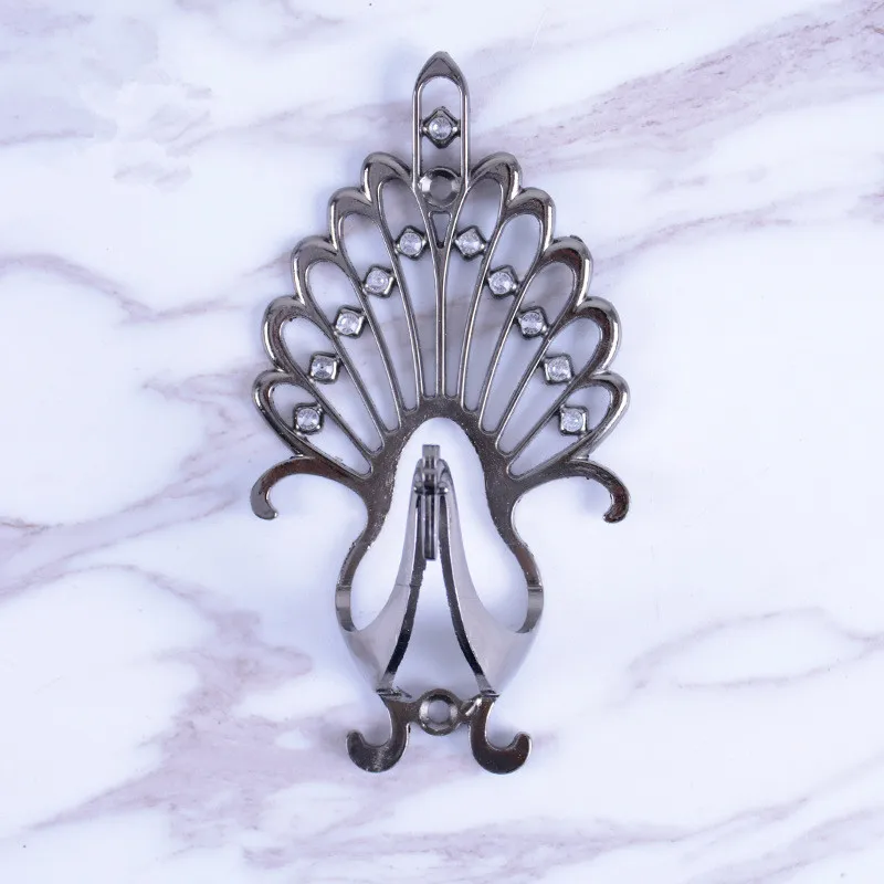 2 шт. крючки для штор с павлином кисточками шапкой вешалкой Аксессуары