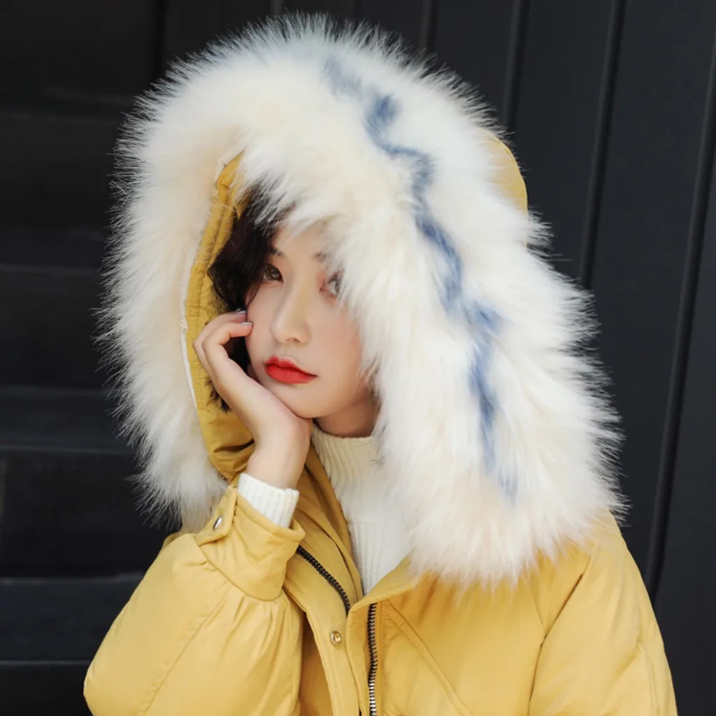 HSU 2019 Новое поступление модная женская однотонная зимняя ветровка с капюшоном