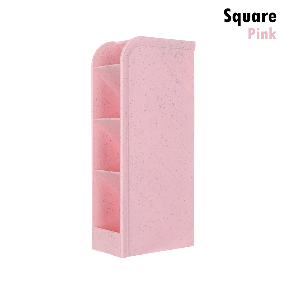 Pink Square 4 вида красочных шестигранных ручек для дома и офиса, держатель для карандашей и ручек для хранения косметики, коробка для хранения косметики, ящик для стола, Органайзер - Цвет: Pink Square
