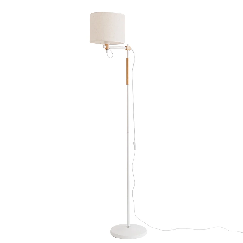 Японская стильная стойка напольная бра абажур из ткани современный