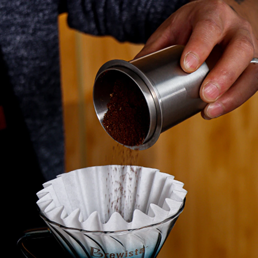 

Powder Feeder Mug Espresso Machine Coffee Dosing Cup Sniffing Stainless Steel Powder Feeder Grinder Assistant Machine