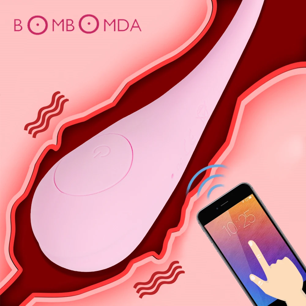 Вибратор с дистанционным управлением через приложение для секса женщин