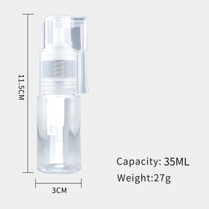 35 ML Dismountable Travel Powder Spray Bottle PET Material Cosmetics Bottles Hairdressing Salon Barber Hair Tools | Красота и
