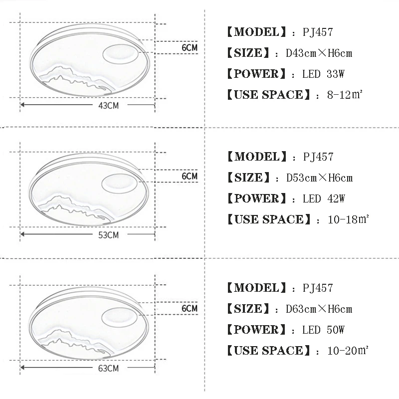 IRALAN светодиодный потолочный светильник Современная Природа Дизайн восхода