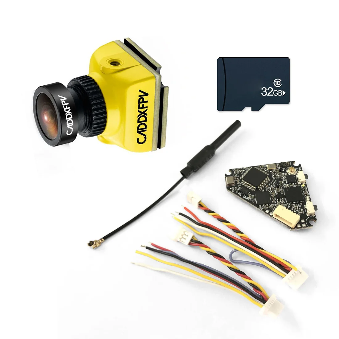 

Caddx детская Мини FPV камера 1200TVL с NameLessRC D400 VTX + DVR AIO 48CH Raceband и 32G карта памяти для FPV гоночного дрона