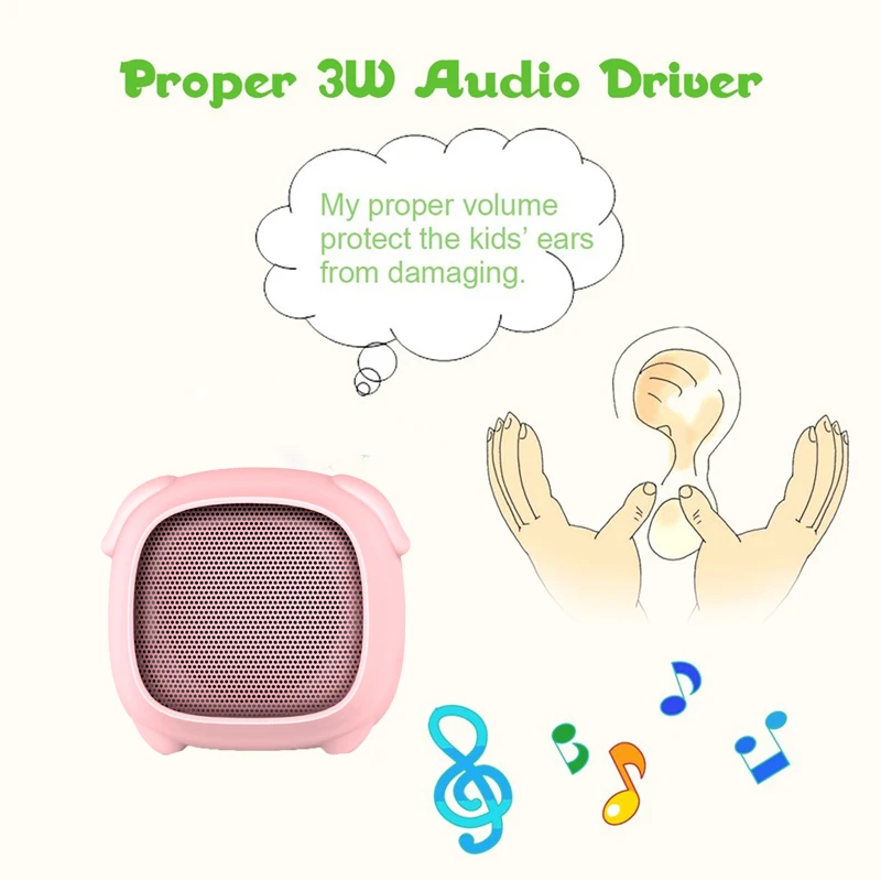 Портативный динамик pink pig bluetooth звуковая колонка мини говорящий biuetooth музыкальный