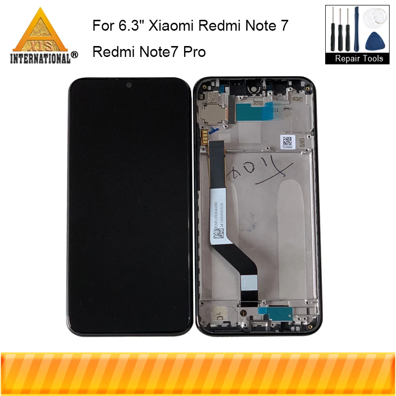 Оригинальный Axisinternational 6 3 &quotдля Xiaomi Redmi Note7 Pro Note 7 ЖК дисплей с рамкой + сенсорный