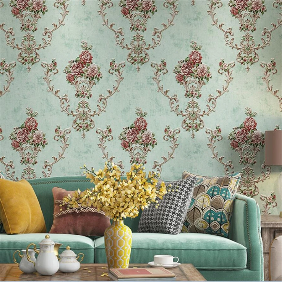 Обои из толстого тисненого материала атмосферные американские нетканые обои