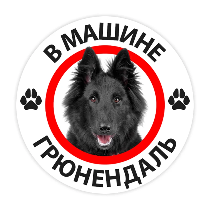 

Groenendael In The Car Self-adhesive Decal Car Sticker Waterproof Auto Decors Car Window Body Decorative Stickers Accessories