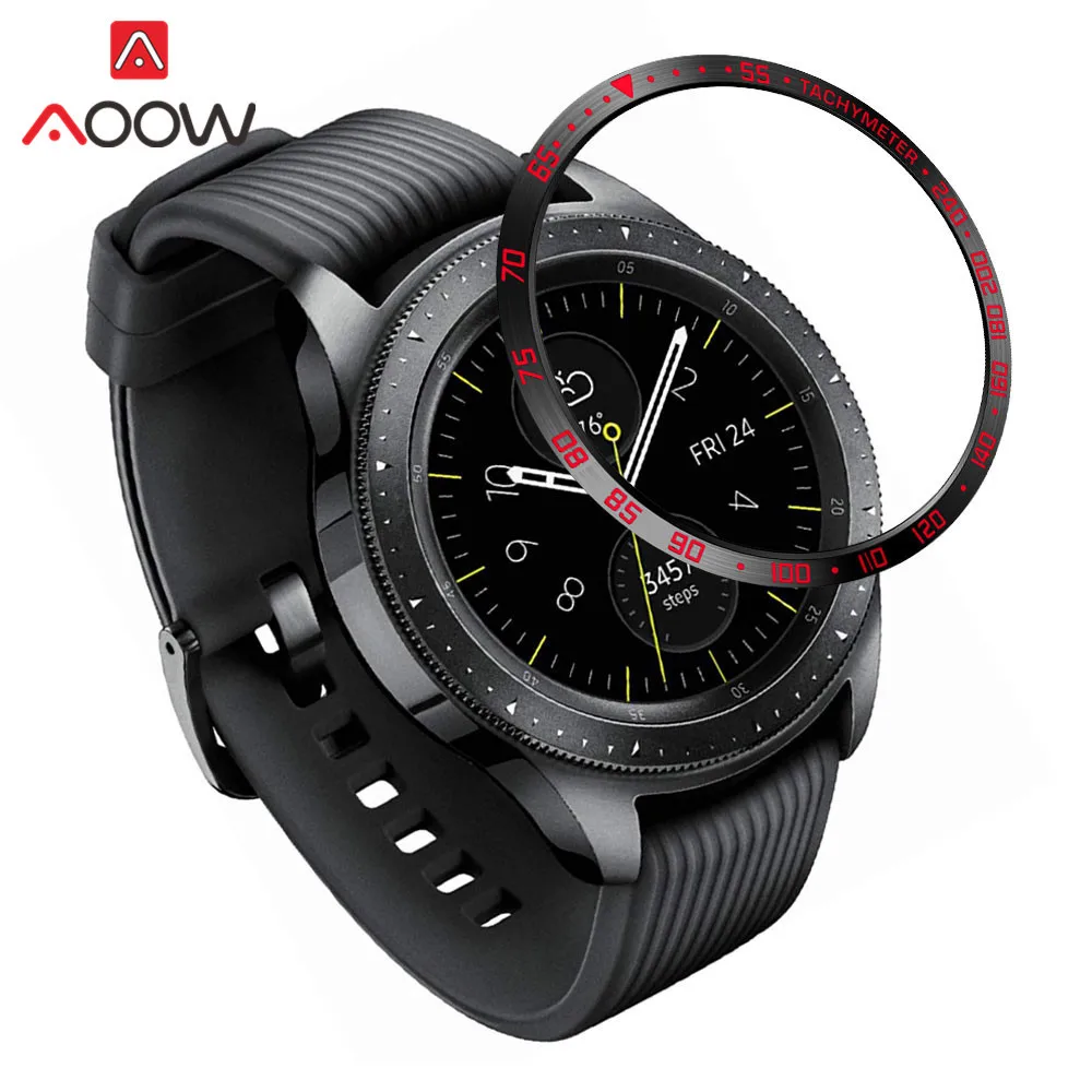 Нержавеющая сталь ободок кольцо стиль для samsung gear S3 Frontier Galaxy Watch 42 мм 46 мм клейкая крышка защита аксессуары