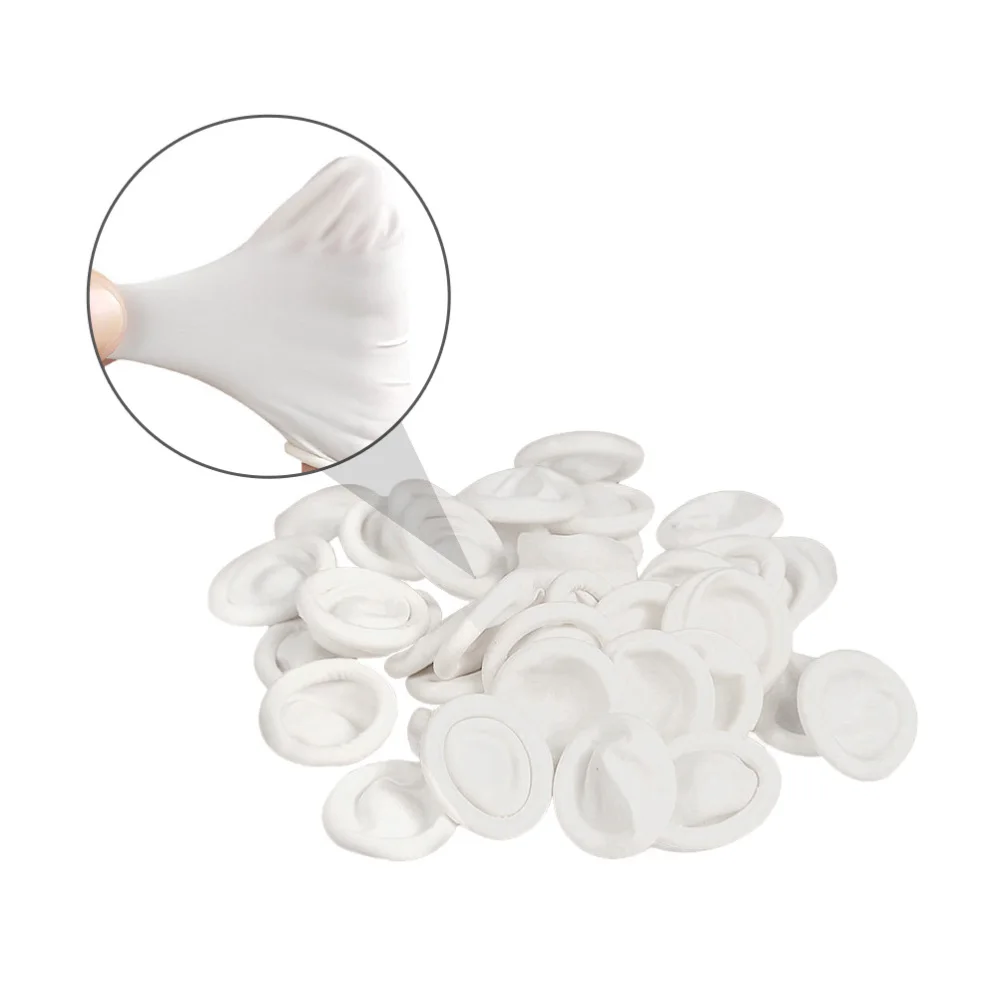 

320pcs Disposable Nail Art Finger Cots Latex Fingertips Anti-static Cover