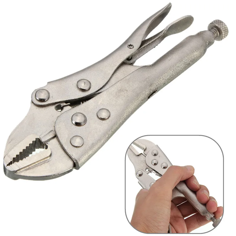 

5 Inch/10 Inch Stainless Steel Welding Tool Adjustable Straight Durable Jaw C Clamp Locking Mole Vice Grips Pliers