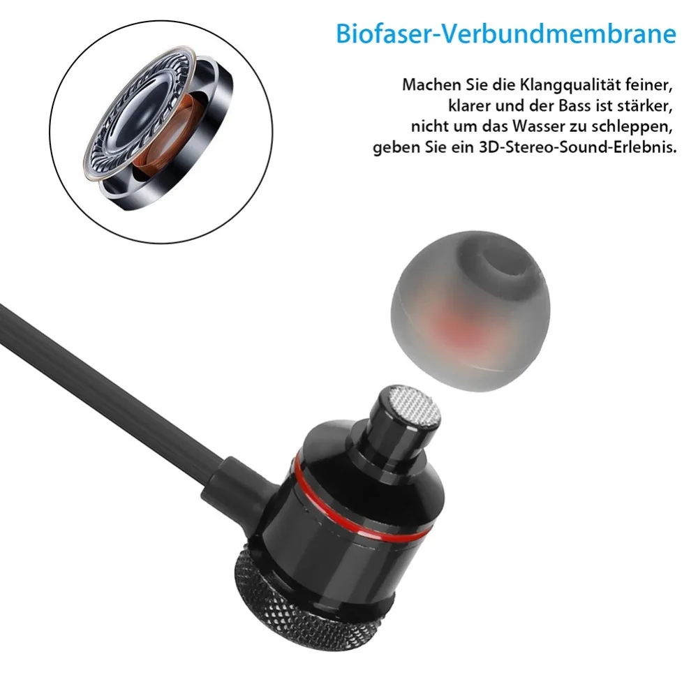 Bluetooth 4 1 Беспроводные спортивные музыкальные наушники-вкладыши мягкие наушники