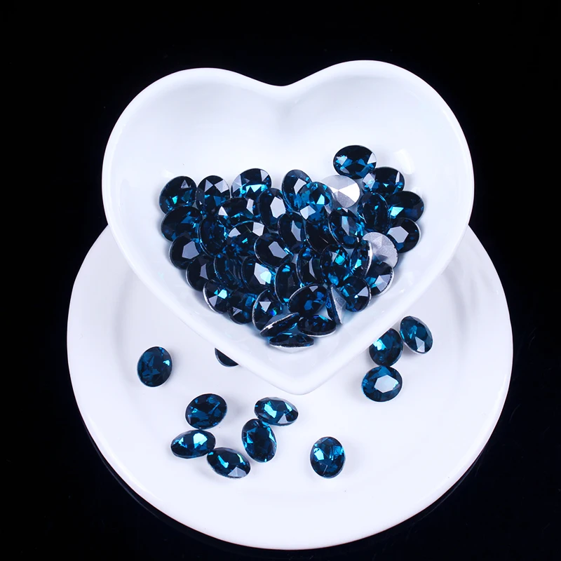 Стразы стеклянные свободные клейкие украшения для обуви одежды Хрустальная