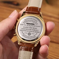 we gave our grandson a graduation birthday gift for our luxurious sports engraving watch