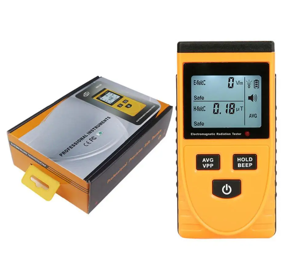 Цифровой детектор электромагнитного излучения ЖК-компьютер и телефон-монитор |