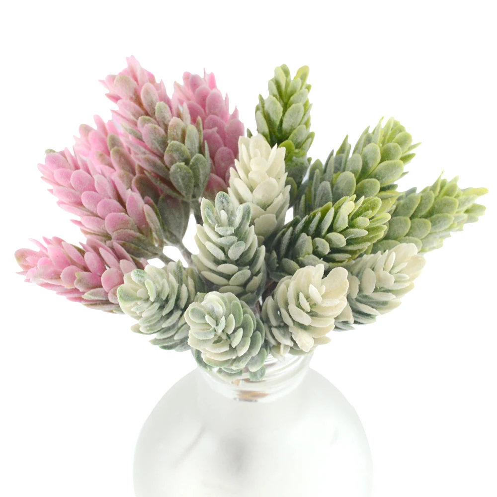 6 шт. цветные сосновые конусы искусственные цветы ананас искусственное растение