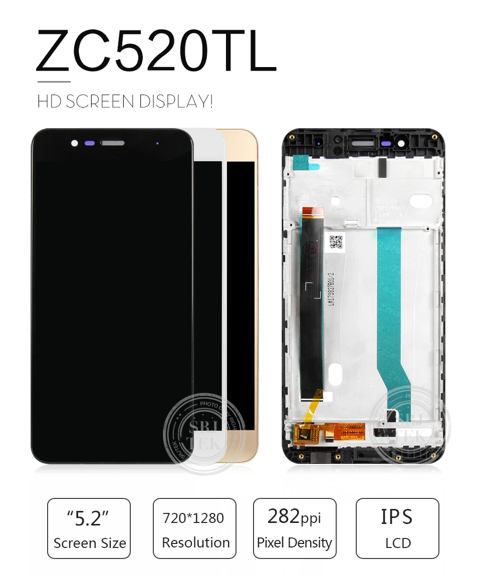 ЖК-дисплей для ASUS Zenfone 3 Max ZC520TL, сенсорный экран с рамкой для ASUS Zenfone 3 X008D ZC520TL, ЖК-дисплей