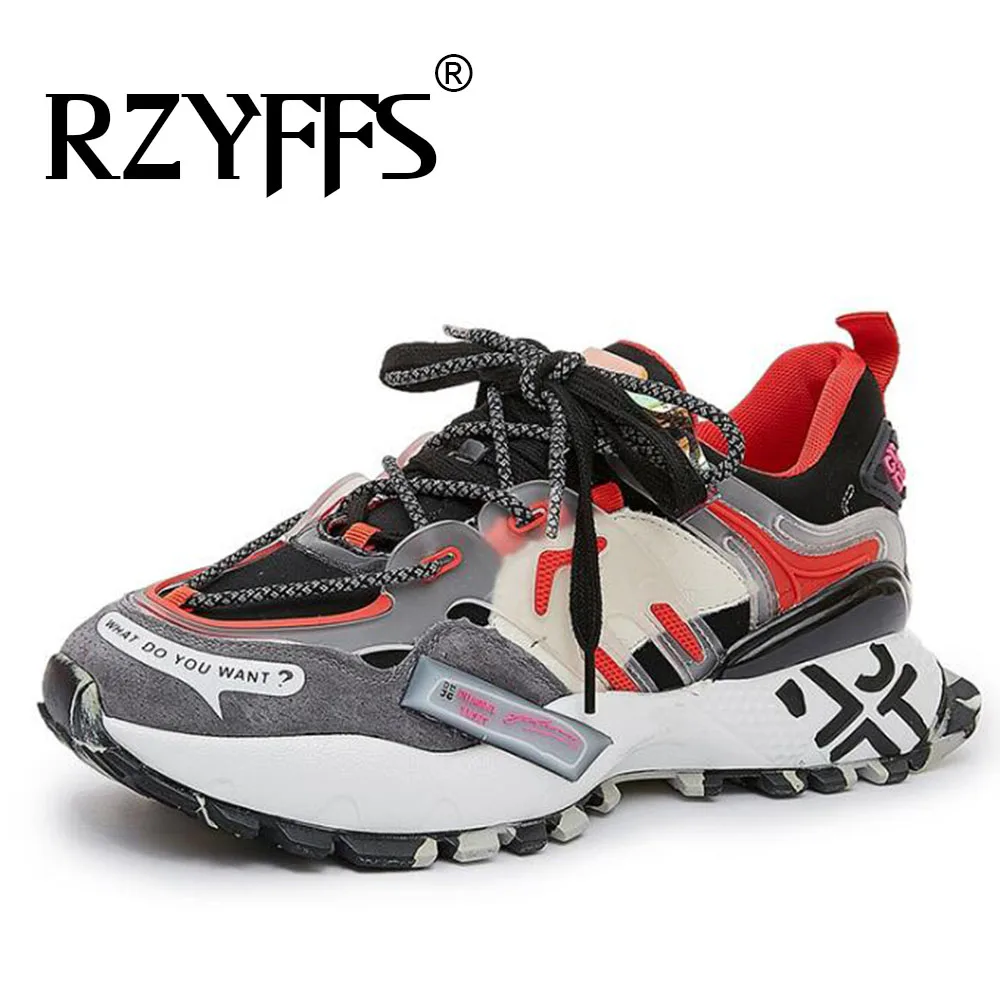 Новые мужские массивные кроссовки повседневная обувь на плоской подошве со