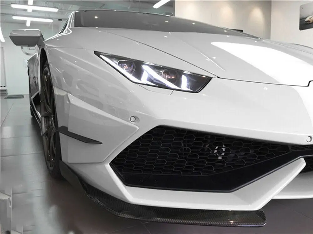 

Carbon Fiber Car Front Splitters Lip Apron Case For Lamborghini Huracan LP600