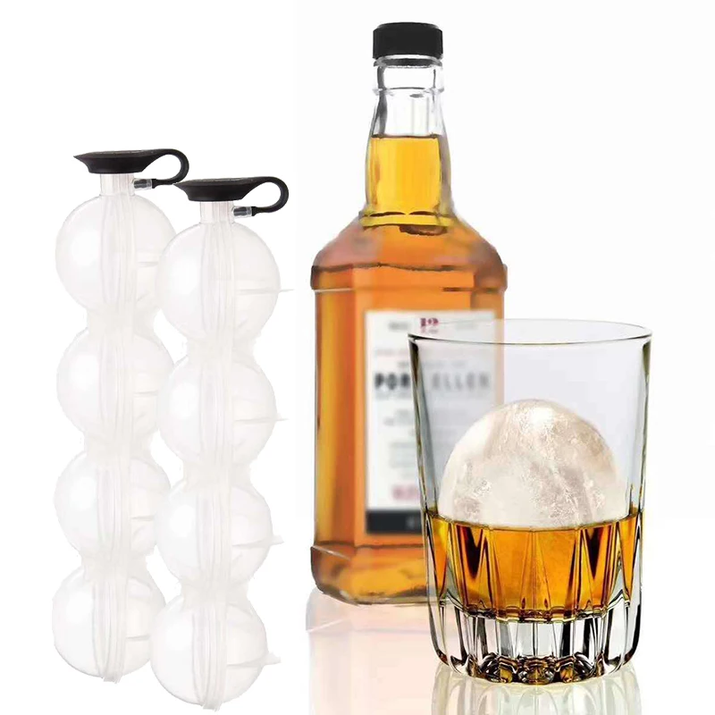 

IceCube Maker Mold Sphere Mould For Cocktail Whiskey Drink Silicone Ice Cream Tools Ice Grid Round Homemade DIY Ice Ball Kitchen