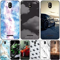 phone bags cases for bq 5045l wallet 2020 4 95 inch cover soft silicone fashion marble inkjet painted shell bag