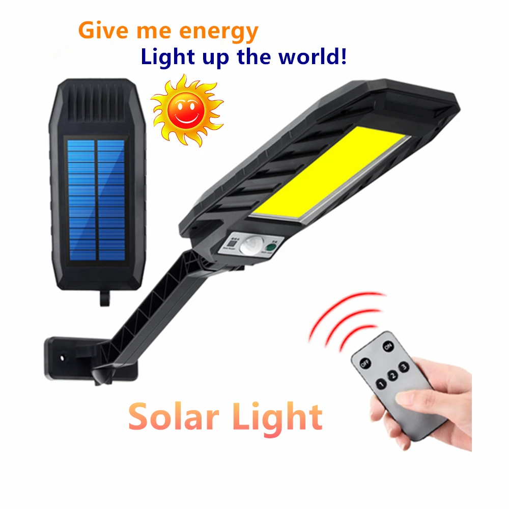 

3 Modes LED Solar Light Outdoor Solar Lamp Powered Sunlight Waterproof PIR Motion Sensor Street Light for Garden Decoration