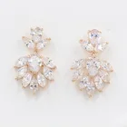 Новые серьги-кисточки с фитилью Dolly, аристократические женские модные свадебные украшения, розовое золото 585 пробы, натуральный циркон, богемные серьги