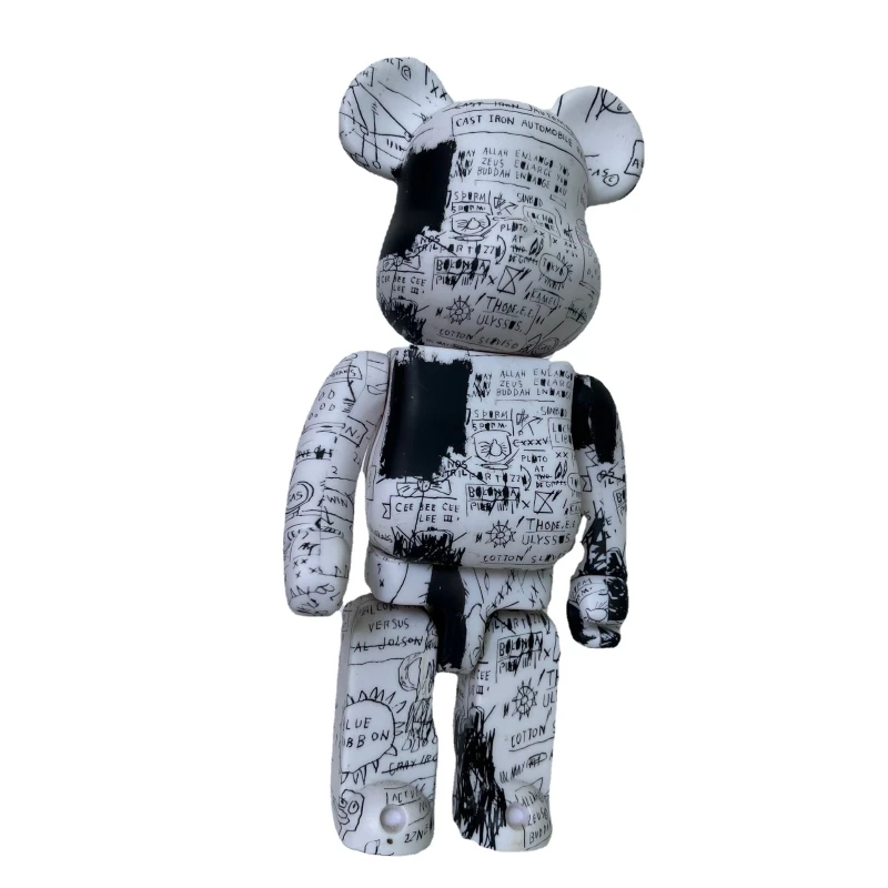 

Новые экшн-фигурки, 28 см, Медвежья колючая, 400 процентных блоков, керамические медвежонки, куклы, уличное искусство, коллекционные модели, иг...