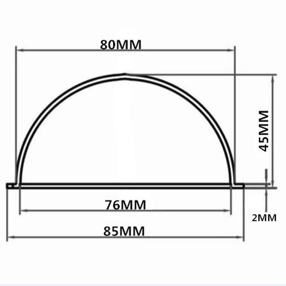 Прозрачный акриловый чехол для купольной камеры 85x45 мм 3 5 дюйма защитный защиты