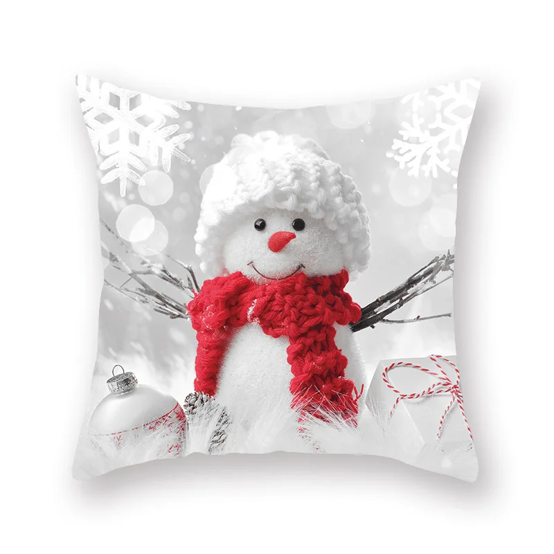 Рождественская подушка крышка Подушка Чехол рождественские украшения для дома с