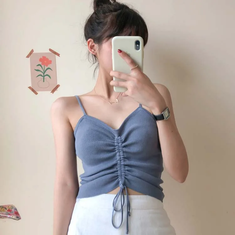 8 ярких цветов 2020 женский сексуальный тонкий без рукавов летний топ жилет на