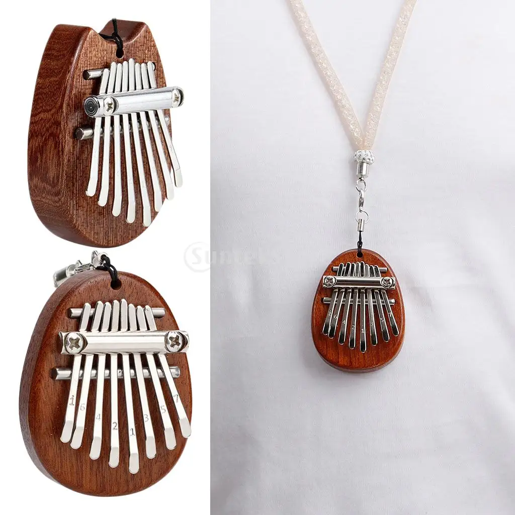 Изысканное миниатюрное пианино Kalimba с 8 клавишами игрушка Mbira из массива дерева