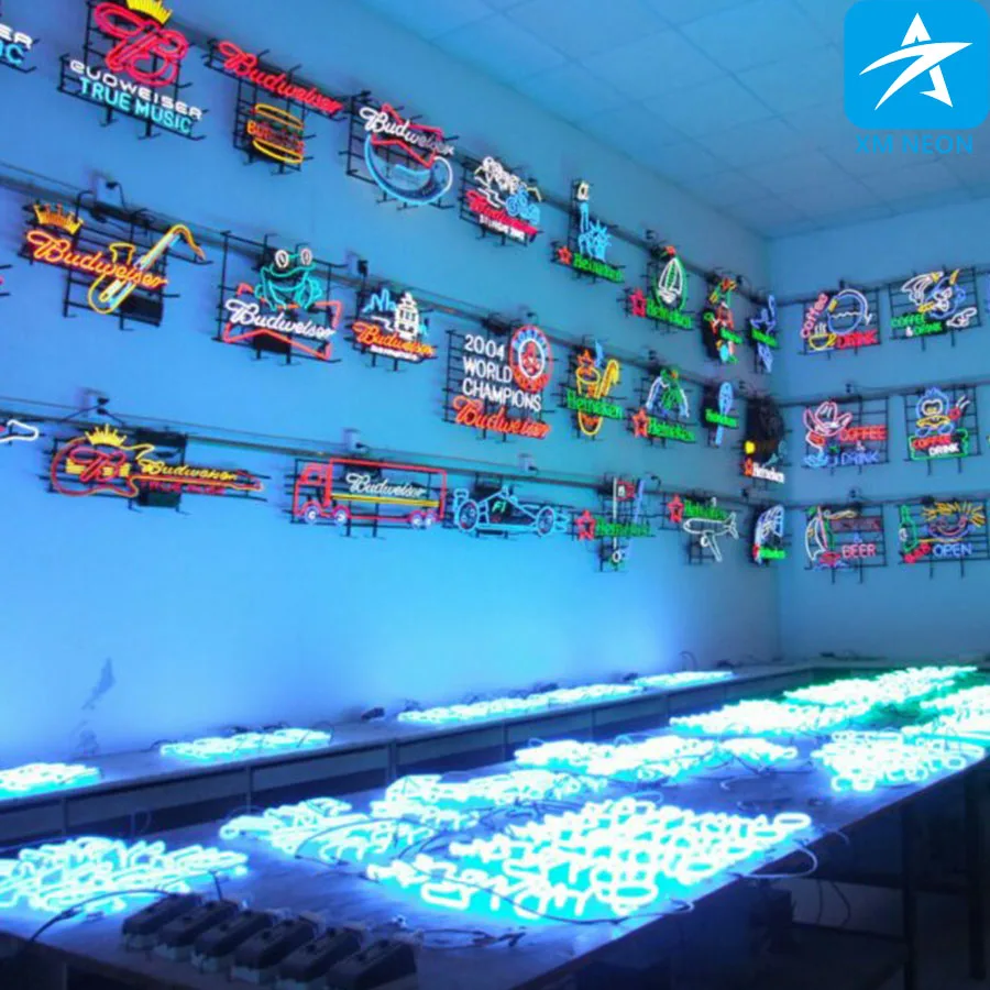 Неоновая вывеска Корона Экстра Розовый фламинго светильник оновая ручной работы