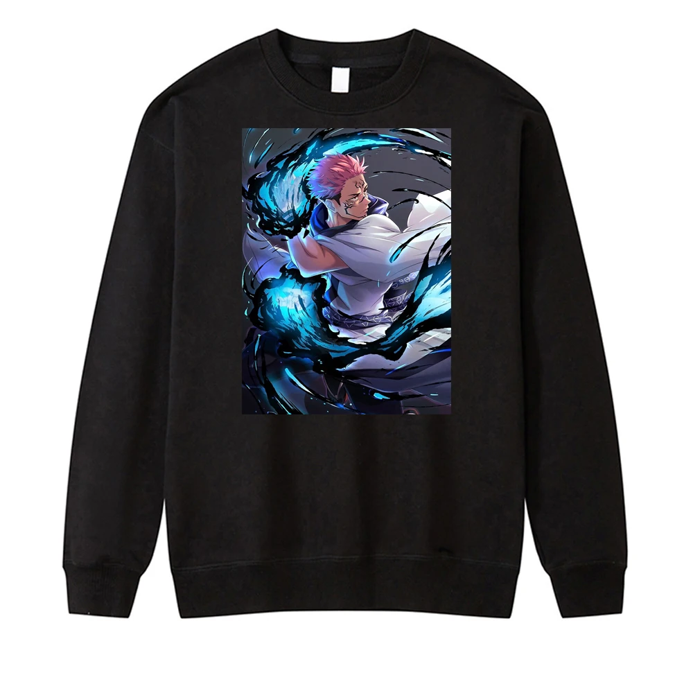 

Jujutsu Kaisen Gojo Satoru Ryomen Sukuna Japan Anime Winter Male Fitness Sweatshirts Breathable Pullovers Male Streetwear