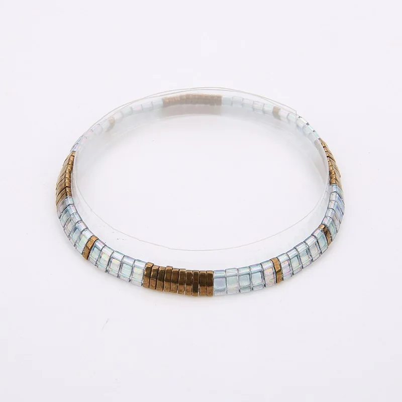 MC-B0057 SHINUSBOHO, розовый сглаза, браслеты для женщин, MIYUKI Delicas, бусина, ткацкий станок, состояние, мужские браслеты, браслеты, мужские браслеты, ювелирные изделия дружбы - Окраска металла: MC-B0057