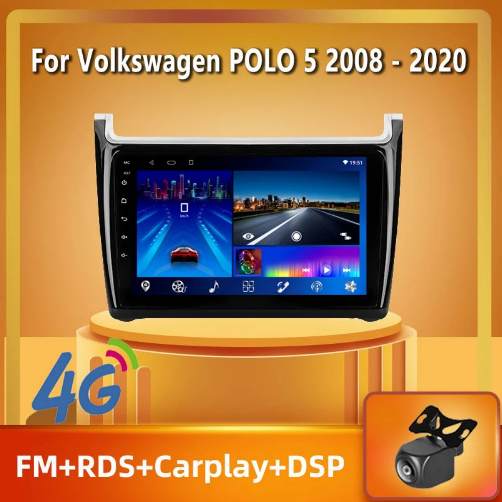 

PEERCE For Volkswagen POLO 5 2008 - 2020 Car Radio Multimedia Video Player Navigation GPS Android 10 No 2din 2 din dvd