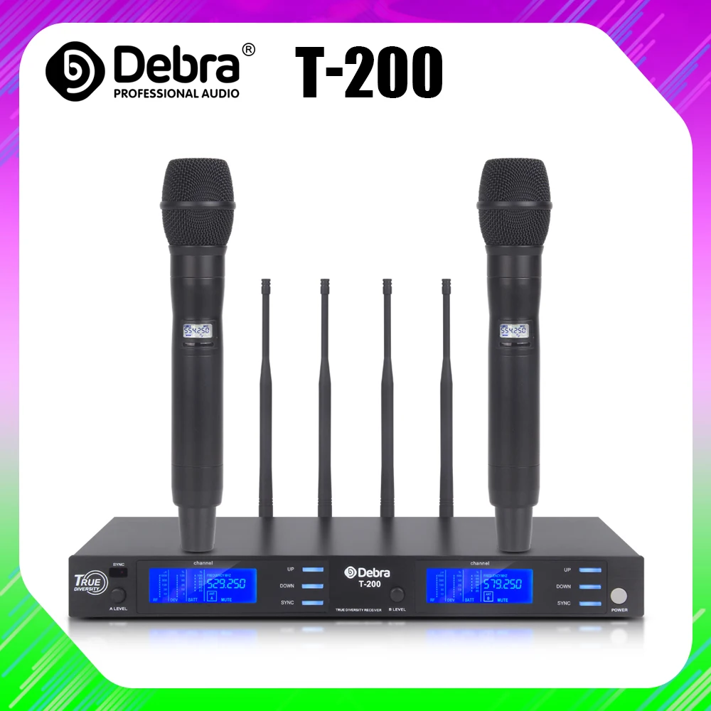 Чистый звук! Стандартное разнесённое 2 канальное беспроводное устройство УВЧ для