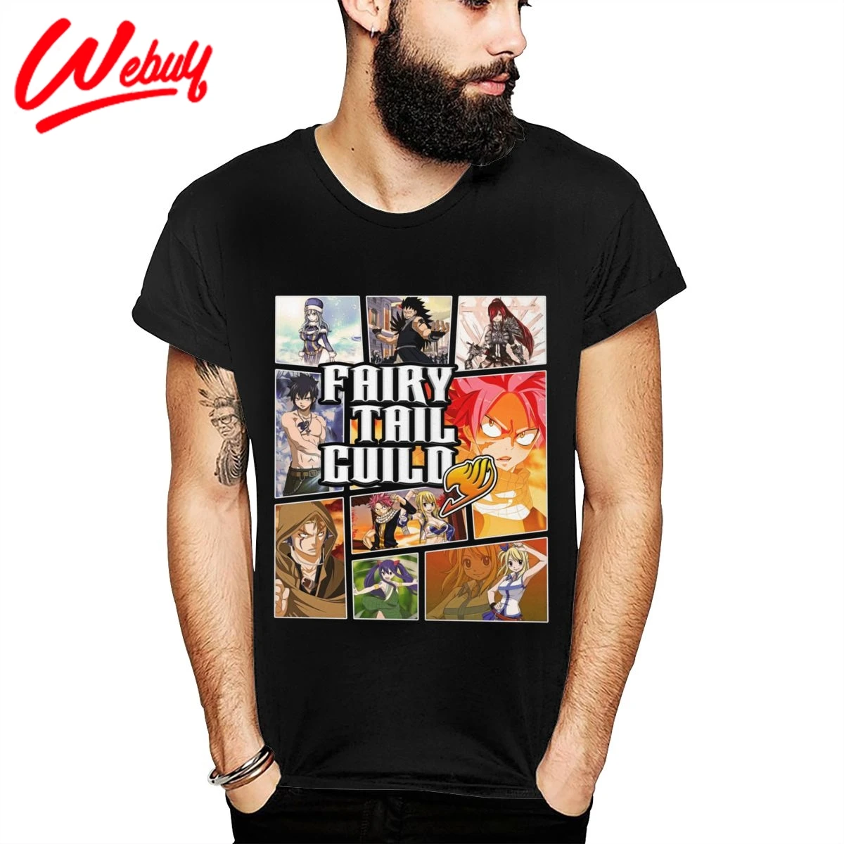 

Стильная летняя мужская футболка с принтом Феи хвост GTA