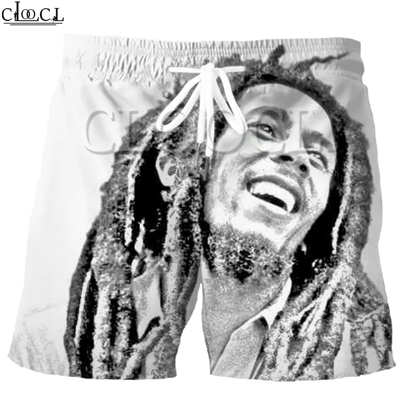 Шорты CLOOCL Singer Reggae Creator Bob Marley мужские эластичные модные повседневные уличные