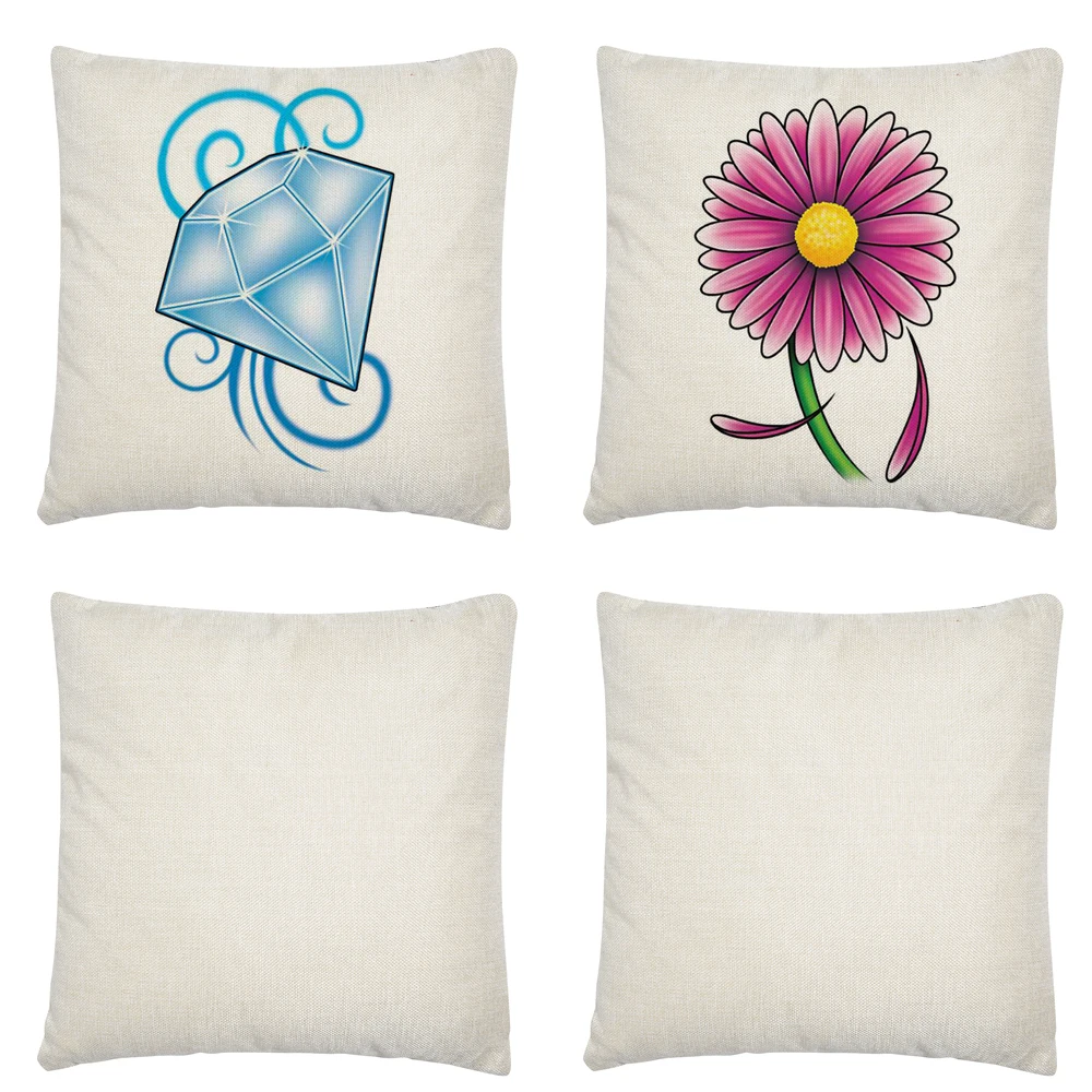 

Beautiful floral butterfly wings pattern Linen Cushion Cover Pillow Case for Home Sofa Car Decor Pillowcase45X45cm