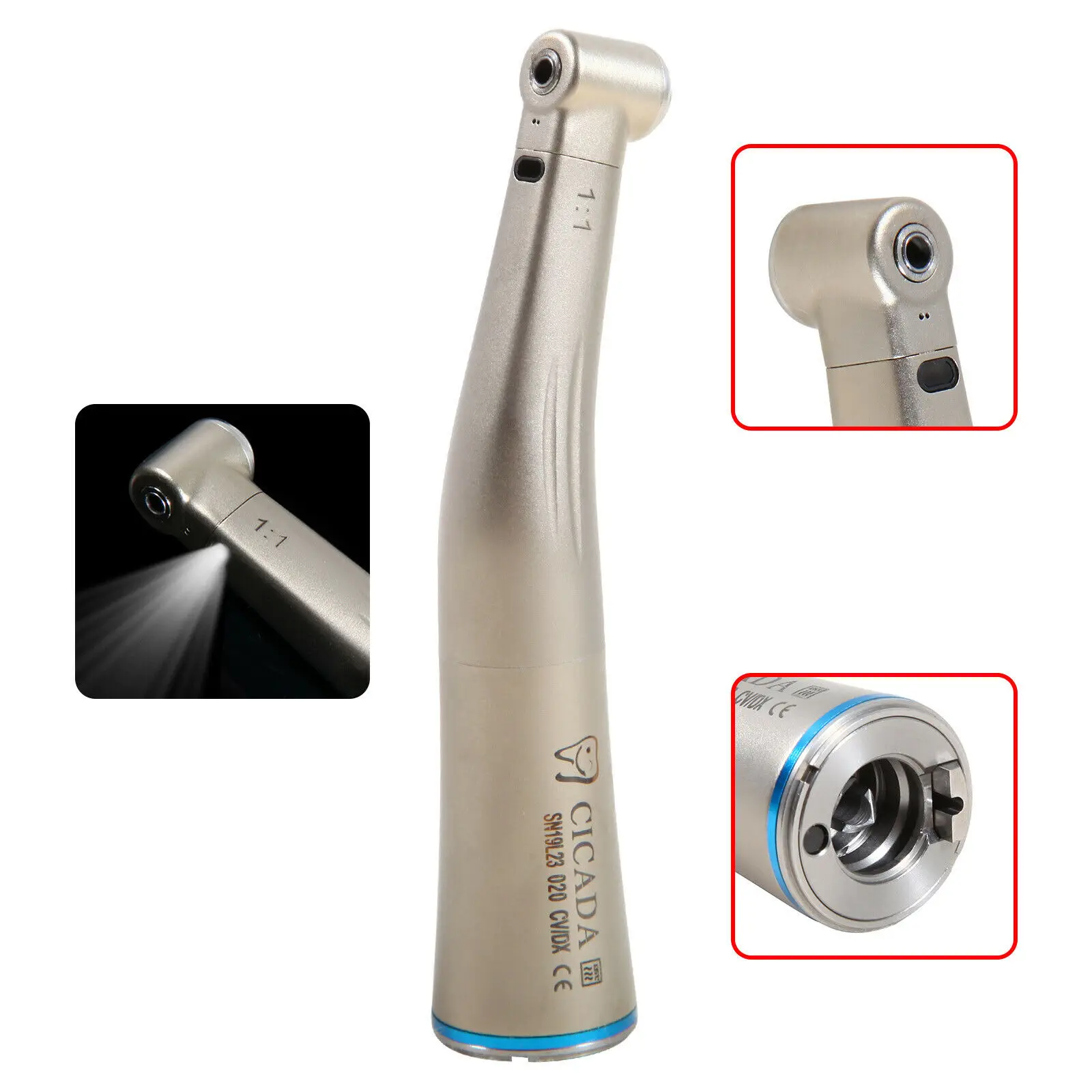KAVO Style Dental 1:1 волоконно-оптический светодиодный низкоскоростной наконечник с
