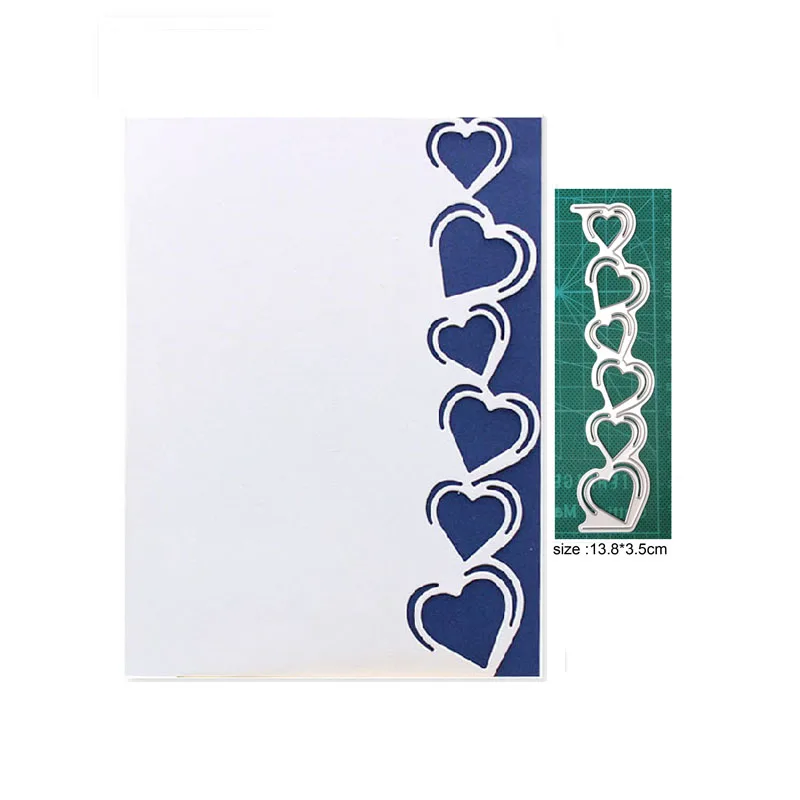 

curved heart border Metal Cutting Dies Paper Cut Card Making Template for DIY Scrapbooking Decorative Craft Mold stamp and dies
