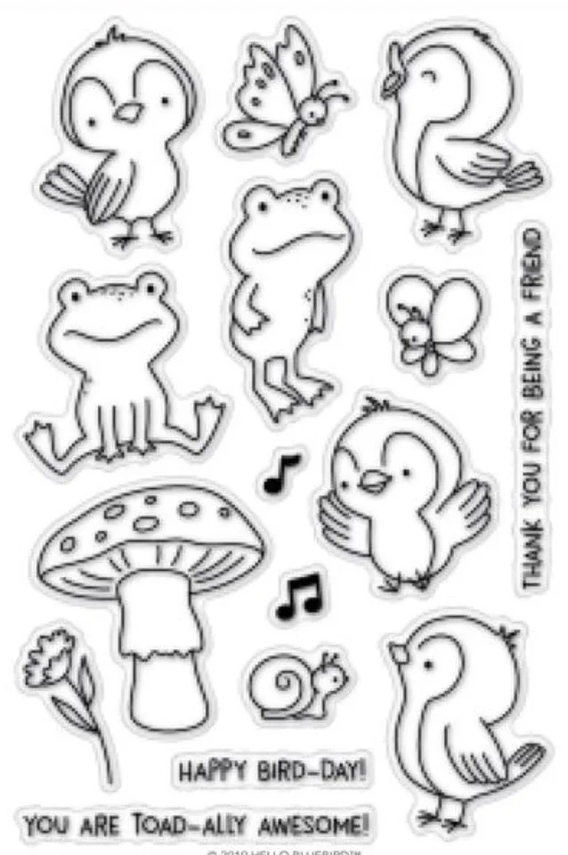 Сад друзья печать или штамп для DIY скрапбукинга/изготовление карт/Дети забавное