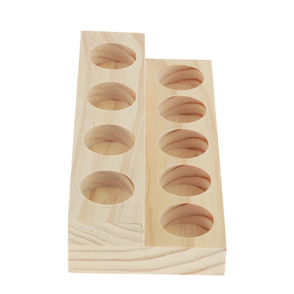 

Wooden Perfume Cosmetic Makeup Essential Oil Displaying Rack 2 -Tiers Stand