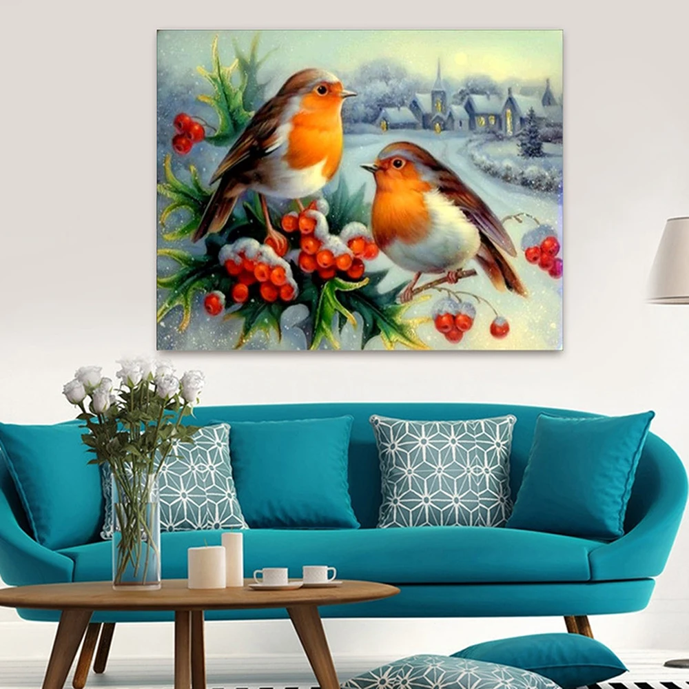 Набор для алмазной живописи 5D сделай сам вышивки крестиком мозаика из пар птиц