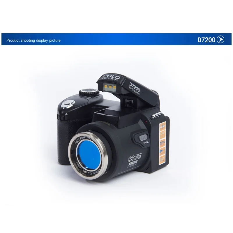 Цифровая камера ELRRICH POLO D7200 + 50-кратный оптический зум HD 33 млн пикселей автофокус